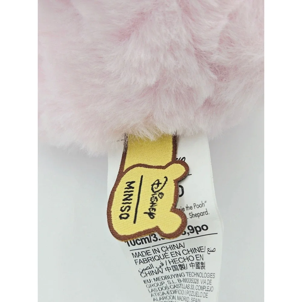 Miniso Disney Winnie the Pooh Pink Bunny Costume Plush Bag Charm Keychain
